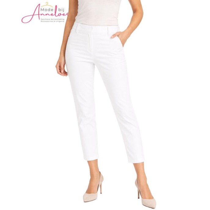 Leona Per Donna Broek Lucia 3/4 lengte 261.16.02 wit Leona Per Donna Broek Lucia 3/4 lengte 261.16.02 wit